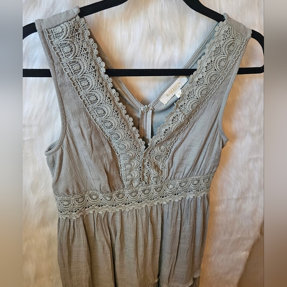 Rebellion Boho Longline Lace-Trim Maxi Dress - Picture 2 of 9